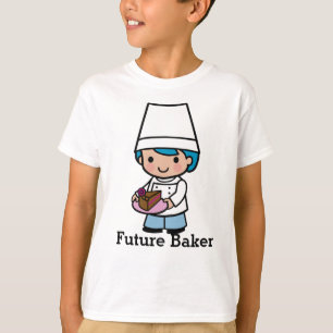 T-shirt Baker / Chef garçon avec café au chocolat