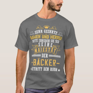 T-shirt Baker Master Baker Dit Confectionneur
