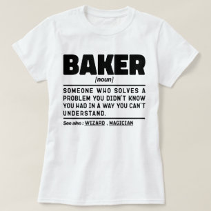 T-shirt Baker Noun Définition Pâtisserie Chef Cuisinier
