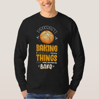 T-shirt Baker Procrasti Cuisinier Pâtisserie Amateur