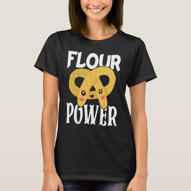 T-shirt Bakery Donut Baking Flour Power Confectioner Cake  (Devant)