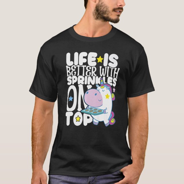 T-shirt Bakery Donut Better with Sprinkles Confectioner Ca (Devant)