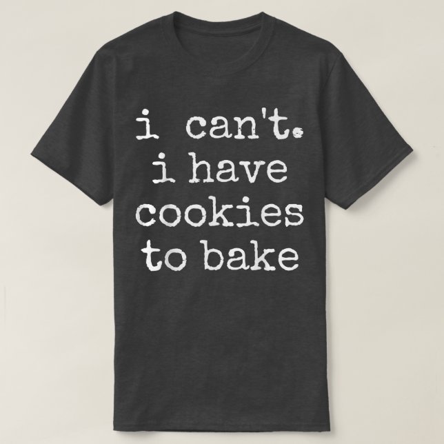 T-shirt Baking Baker Cookie (Design devant)
