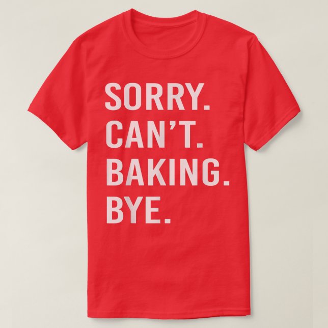 T-shirt Baking Funny Baker (Design devant)