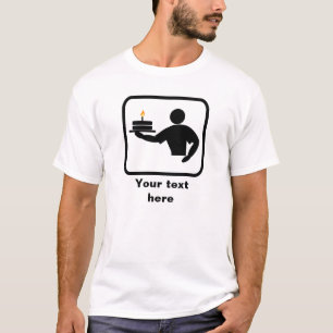 T-shirt Baking Man with Cake Image — Personnaliser