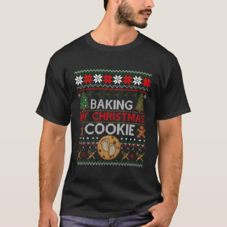 T-shirt Baking My Christmas Cookie Funny Pregnant Cadeaux 
