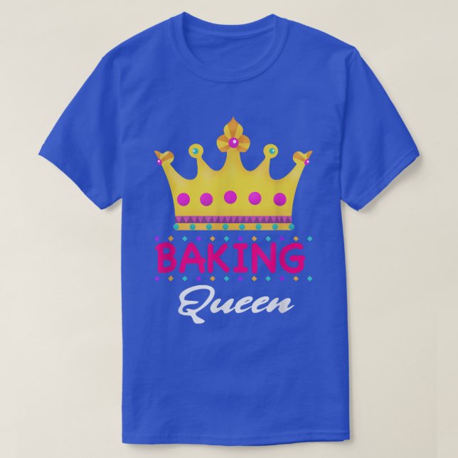 T-shirt Baking Queen Baker Maman drôle (Design devant)