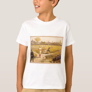 T-shirt Bal de base de l'ancien temps
