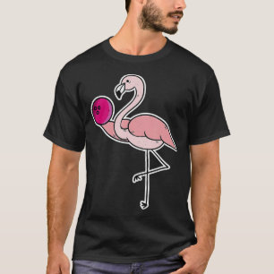 T-shirt Bal de Bowling Rose Flamant rose Drôle Bowl