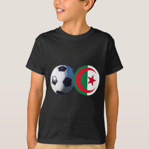 T-shirt Bal de football Algérie Drapeau2 Le MUSÉE Zazzle