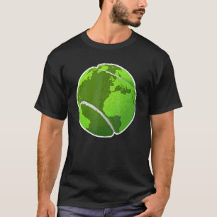 T-shirt Bal De Tennis jour des terres Pour Les Environneme