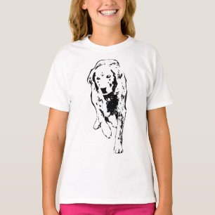 T-shirt Balade d'automne, Retriever à encre