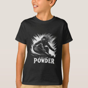 T-shirt Balade En Poudre Snowboard Tee - Snowboarder Silho