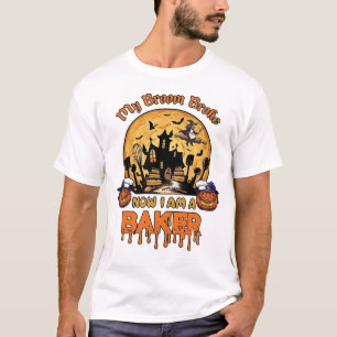 T-shirt Balai Brisé Pâtissier Halloween Sorcière Chef Citr