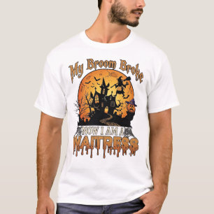 T-shirt Balai Cassé Serveuse Halloween Sorcière Maison Han