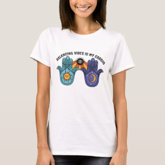 T-shirt Balancing Vibes Soleil & Lune Celestial Hamsa