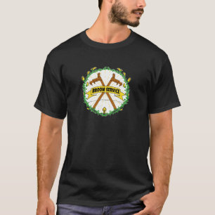 T-shirt Balayez le service grand sur l'avant
