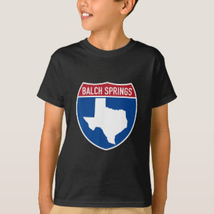 T-shirt Balch Springs Texas Tx Autoroute de Vacances