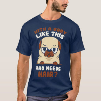 T-shirt Bald Carlin Funny Chien par Tobe Fonseca