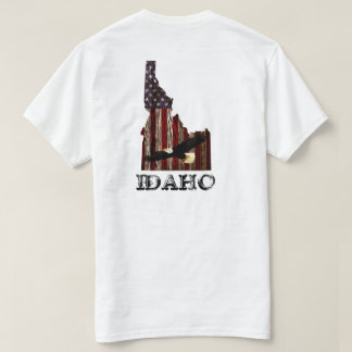 T-SHIRT BALD EAGLE BURNT WOOD - IDAHO PATRIOT CLR