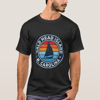 T-shirt Bald Head Island North Carolina Nc Sailboa Vintage