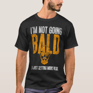 T-shirt Bald Men Beard Homme Cheveux Perdre Baldange Papa