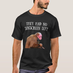 T-shirt Bald Uakari Wild Monkey Sunscreen Mème Hommes Femm