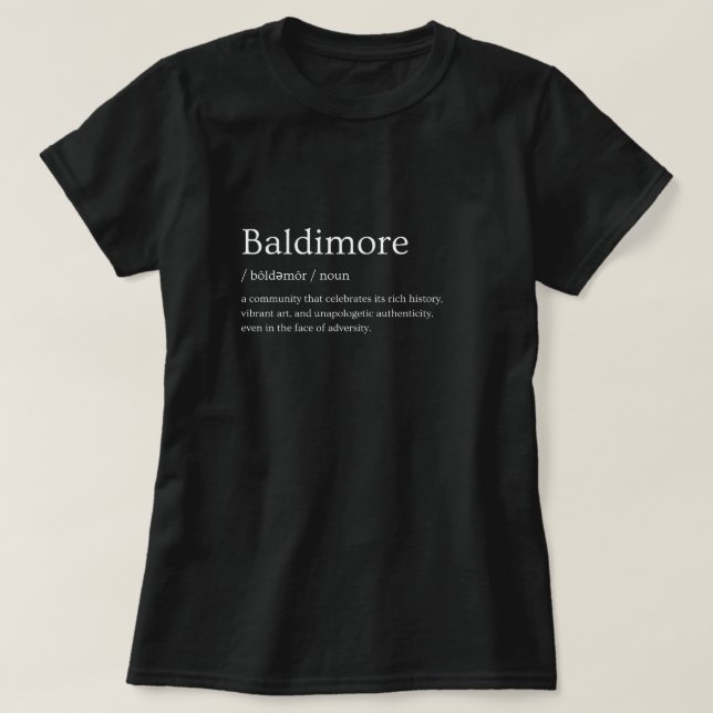 T-shirt Baldimore (Design devant)