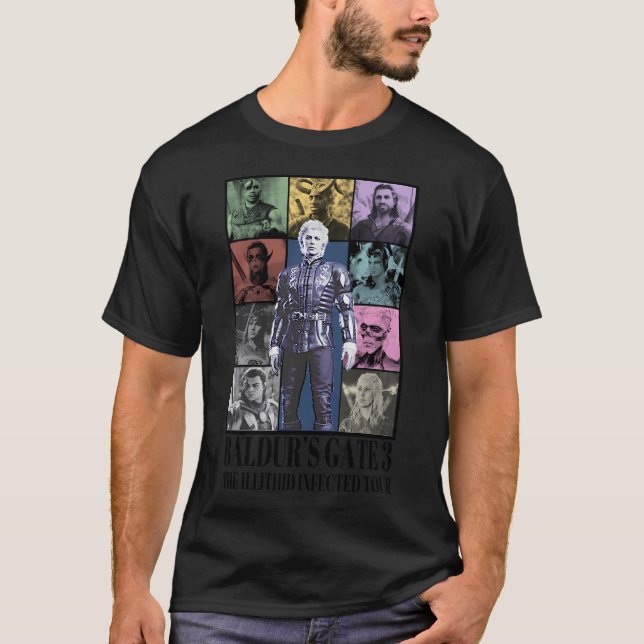 T-shirt Baldurs Gate Eras Tour (Devant)