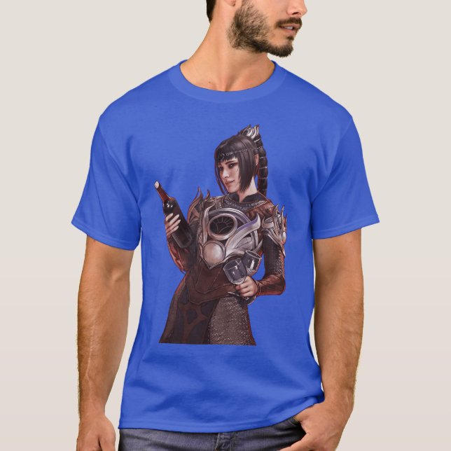 T-shirt baldurs gate game Characters friend (Devant)