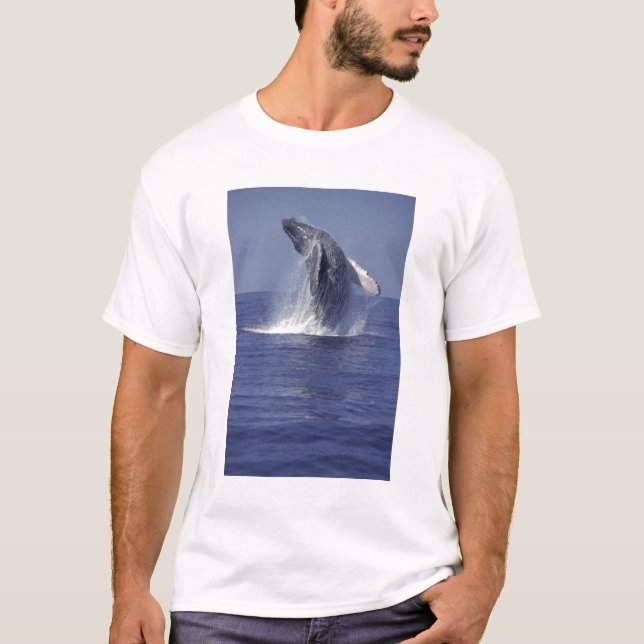T-shirt Baleine à bosse faisant une cabriole (Megaptera (Devant)