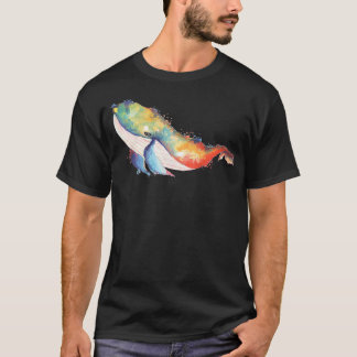 T-shirt Baleine à épi colorée
