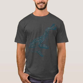 T-shirt Baleine à esprit tribal foncé