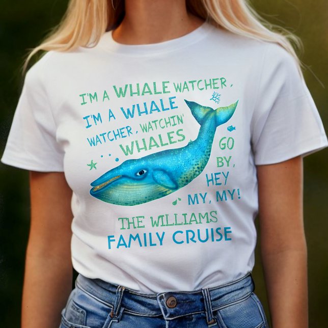 T-shirt Baleine à observer en famille Croisière de vacance (Créateur téléchargé)