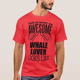 T-shirt Baleine Amant Drôle Baleines Design Cadeau