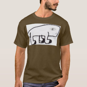 T-shirt baleine ambulante aux cils