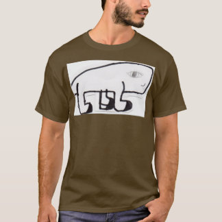 T-shirt baleine ambulante aux cils