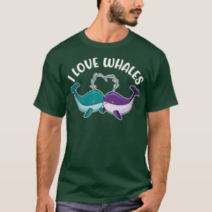 T-shirt Baleine Baleine Bleu Baleine Drôle Dire 2