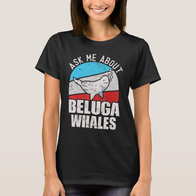 T-shirt Baleine béluga baleine blanche mer Canary observat (Devant)
