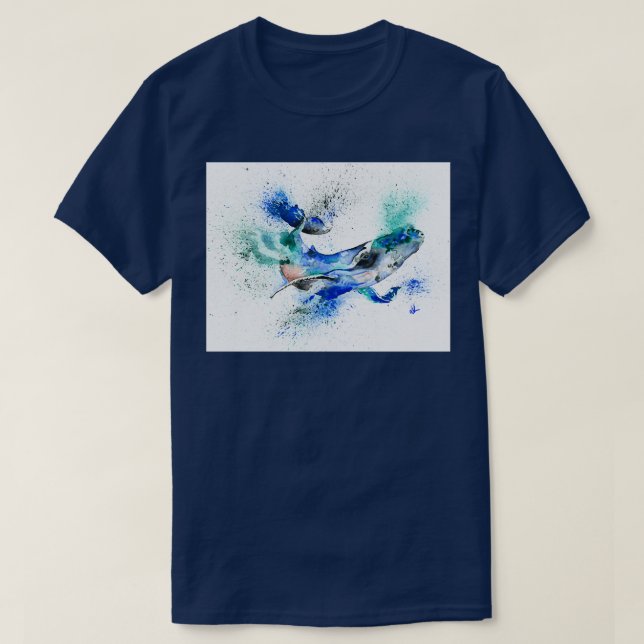 T-shirt Baleine bleue 85 1 (Design devant)