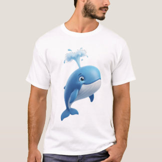 T-Shirt Baleine Bleue Rêveuse