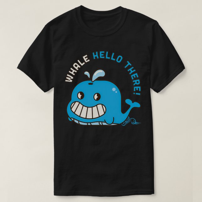 T-shirt Baleine Bonjour Là 29 (Design devant)