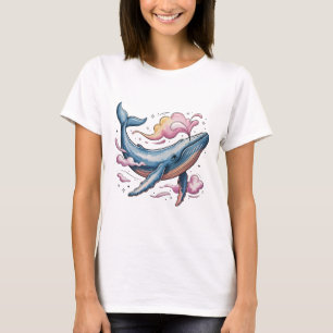 T-shirt Baleine céleste rêveuse