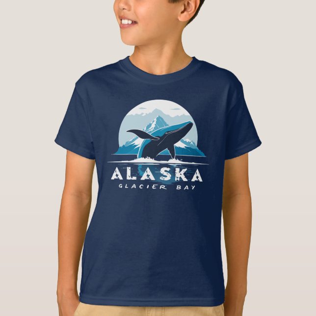 T-shirt Baleine de Glacier Bay - Alaska (Devant)