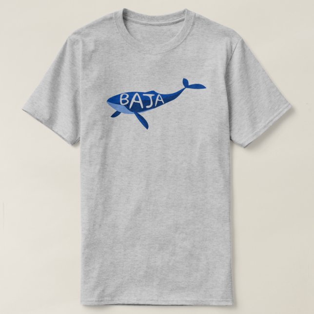 T-shirt Baleine de la Basse Californie du Mexique (Design devant)