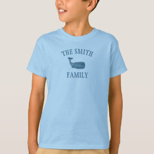 T-shirt Baleine de plage de vacances en famille personnali