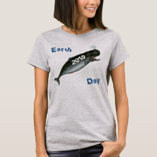 T-shirt baleine Earth Day daté