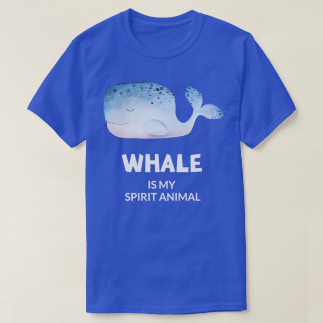T-shirt BALEINE Est Mon Esprit Animal 1 (Design devant)