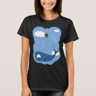 T-shirt Baleine et pétunias