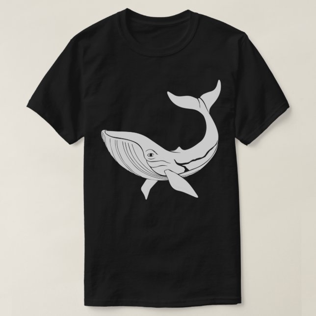 T-shirt Baleine Funny Pêcheur Cadeau (Design devant)